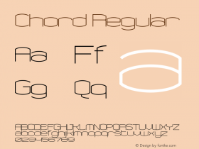 Chord Regular 001.000 Font Sample