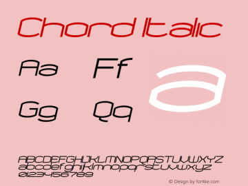 Chord Italic 001.000图片样张