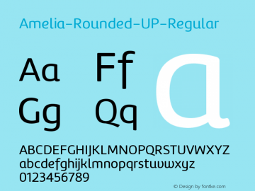 ☞Amelia-Rounded-UP-Regular Version 001.001; ttfautohint (v1.5);com.myfonts.easy.underground.amelia-rounded.up-regular.wfkit2.version.59Xp图片样张