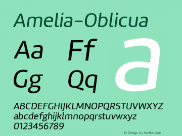 ☞Amelia-Oblicua Version 001.001; ttfautohint (v1.5);com.myfonts.easy.underground.amelia.oblicua-regular.wfkit2.version.59Xi图片样张