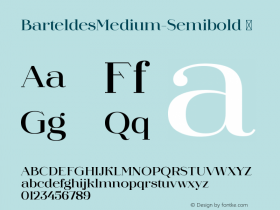 ☞Barteldes Medium Semibold Version 1.001; ttfautohint (v1.5);com.myfonts.easy.dunwich.barteldes.medium-semibold.wfkit2.version.5a7h图片样张