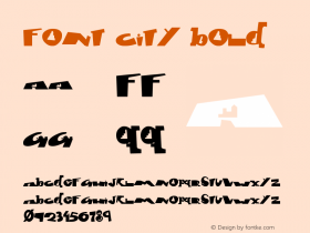 font city Bold Version 1.00 June 21, 2005, initial release Font Sample