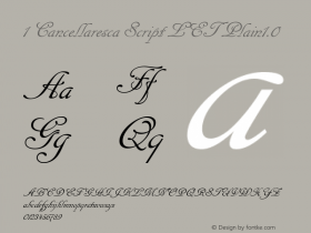 1 Cancellaresca Script LET Plain1.0 1.0图片样张
