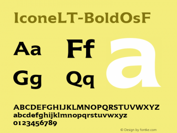 ☞Icone LT Bold OsF Version 1.03;com.myfonts.easy.linotype.icone-lt.bold-osf.wfkit2.version.53Fi图片样张