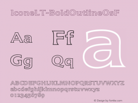 ☞Icone LT Bold Outline OsF Version 1.03; ttfautohint (v1.5);com.myfonts.easy.linotype.icone-lt.bold-outline-osf.wfkit2.version.53Fe图片样张