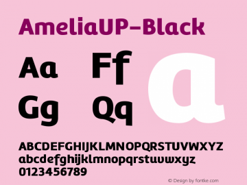 ☞AmeliaUP-Black Version 001.001; ttfautohint (v1.5);com.myfonts.easy.tipotype.amelia.up-black.wfkit2.version.3X2P图片样张