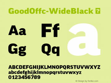 ☞Good Offc Wide Black Version 7.504; 2010; Build 1020; ttfautohint (v1.5);com.myfonts.easy.fontfont.good-office.offc-wide-black.wfkit2.version.3Yta图片样张