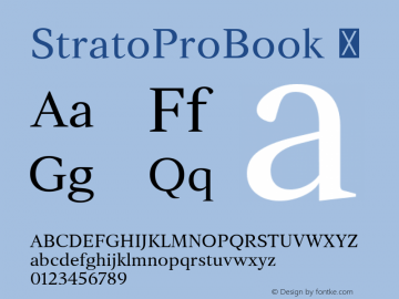 ☞StratoProBook Version 001.000;com.myfonts.easy.mostardesign.strato-pro.book.wfkit2.version.4tic图片样张