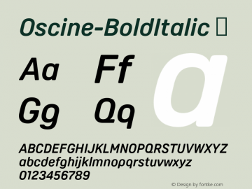 ☞Oscine Bold Italic Version 2.000;com.myfonts.easy.daltonmaag.oscine.bold-italic.wfkit2.version.5evW图片样张