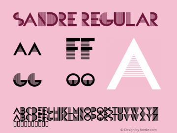 SANDRE Regular Version 1.00 2015 Font Sample