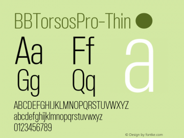 ☞BB Torsos Pro Thin Version 1.000;hotconv 1.0.109;makeotfexe 2.5.65596;com.myfonts.easy.boldstudio.bb-torsos-pro.thin.wfkit2.version.5iWC图片样张