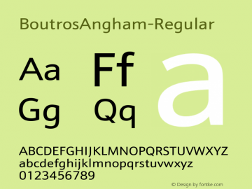 ☞BoutrosAngham-Regular Version 3.001;com.myfonts.easy.boutros.boutros-angham.regular.wfkit2.version.5jan图片样张