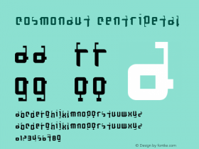 Cosmonaut Centripetal Macromedia Fontographer 4.1 8/24/2003图片样张