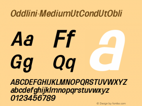 ☞Oddlini Medium UtCond UtObli Version 1.001;PS 001.001;hotconv 1.0.88;makeotf.lib2.5.64775;com.myfonts.easy.sugargliderz.oddlini.medium-ut-condensed-ut-obli.wfkit2.version.5k4x图片样张