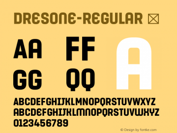 ☞DresOne-Regular Version 1.100; ttfautohint (v1.5);com.myfonts.easy.superior-type.dres.one.wfkit2.version.5jVr图片样张