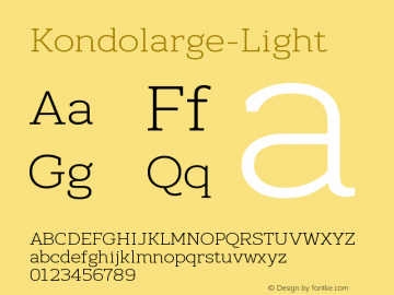 ☞Kondolarge Light Version 1.001; ttfautohint (v1.5);com.myfonts.easy.typek.kondolarge.light.wfkit2.version.5jJD图片样张