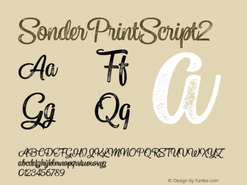 ☞SonderPrintScript2 Version 1.000; ttfautohint (v1.5);com.myfonts.easy.fenotype.sonder.print-script2.wfkit2.version.4Z1H图片样张