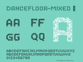 ☞Dance Floor Mixed Version 10.004;hotconv 1.0.109;makeotfexe 2.5.65596; ttfautohint (v1.5);com.myfonts.easy.cyanotype.dance-floor.mixed.wfkit2.version.5mCw图片样张