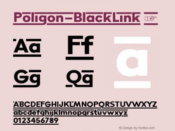 ☞Poligon Black Link Version 2.000;hotconv 1.0.109;makeotfexe 2.5.65596; ttfautohint (v1.5);com.myfonts.easy.letter-omega.poligon.black-link.wfkit2.version.5meZ图片样张