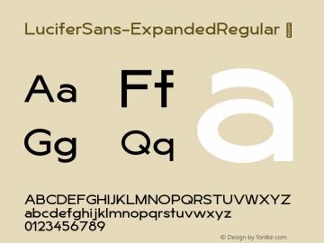 ☞Lucifer Sans Expanded Regular Version 1.007;hotconv 1.0.109;makeotfexe 2.5.65596;com.myfonts.easy.daniel-brokstad.lucifer-sans.expanded-regular.wfkit2.version.5iXC图片样张