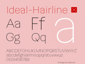 ☞Ideal-Hairline Version 1.001; ttfautohint (v1.5);com.myfonts.easy.interfont.ideal.hairline.wfkit2.version.5m2s图片样张