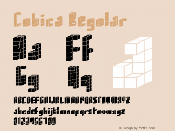 Cubica Regular 001.000 Font Sample