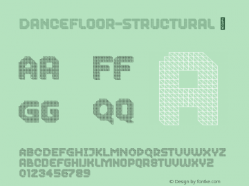 ☞Dance Floor Structural Version 10.004;hotconv 1.0.109;makeotfexe 2.5.65596; ttfautohint (v1.5);com.myfonts.easy.cyanotype.dance-floor.structural.wfkit2.version.5mCG图片样张
