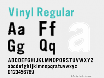 Vinyl Regular 001.000 Font Sample