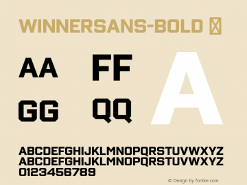 ☞Winner Sans Bold Version 1.105; ttfautohint (v1.5);com.myfonts.easy.sportsfonts.winner-sans.bold.wfkit2.version.5nwz图片样张