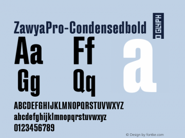 ☞Zawya Pro Condensed bold Version 1.000;hotconv 1.0.109;makeotfexe 2.5.65596;com.myfonts.easy.protype.zawya-pro.condensed-bold.wfkit2.version.5nFk图片样张