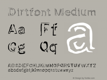 Dirtfont Medium 001.001图片样张