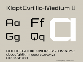 ☞Klapt Cyrillic Medium Version 1.000;hotconv 1.0.109;makeotfexe 2.5.65596; ttfautohint (v1.5);com.myfonts.easy.seventype.klapt-cyrillic.medium.wfkit2.version.5qpd图片样张