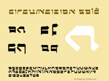 Circumcision Bold Version 1.000;PS 001.000;hotconv 1.0.38 Font Sample