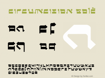 Circumcision Bold Version 001.000 Font Sample