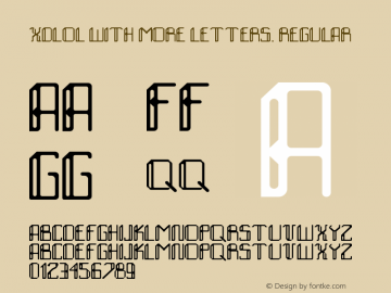xdlol with more letters. Regular Version 1.0图片样张