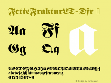 ☞Fette Fraktur LT Dfr Version 6.03; ttfautohint (v1.5);com.myfonts.easy.linotype.fette-fraktur.dfr.wfkit2.version.3JjM图片样张