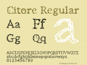 Citore Regular 001.000 Font Sample