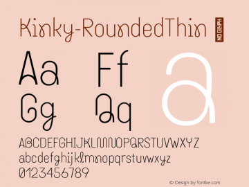 ☞Kinky-RoundedThin Version 18.030; ttfautohint (v1.5);com.myfonts.easy.makumba.kinky.rounded-thin.wfkit2.version.4Hhb图片样张