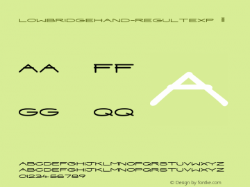 ☞LowbridgeHand-RegUltExp Version 1.007;com.myfonts.easy.blake-cotterill.lowbridge-hand.regular.wfkit2.version.5xNx图片样张