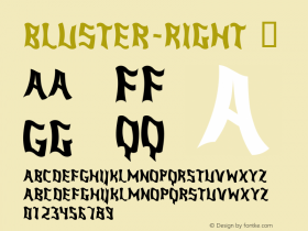 ☞Bluster-Right Version 1.04 2020;com.myfonts.easy.ingrimayne.bluster.right.wfkit2.version.5uvD图片样张