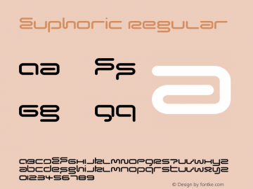 Euphoric Regular Version 1.000;PS 001.000;hotconv 1.0.38 Font Sample