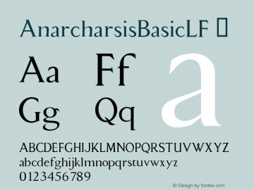 ☞Anarcharsis Basic LF Macromedia Fontographer 4.1.5 11/6/2002; ttfautohint (v1.5);com.myfonts.easy.positype.anarcharsis.basic-lf-regular.wfkit2.version.LGU图片样张