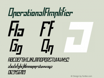 ☞Operational Amplifier Version 3.000 2005;com.myfonts.easy.larabie.operational-amplifier.operational-amplifier.wfkit2.version.2or3图片样张