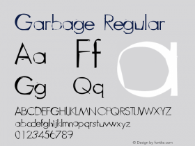 Garbage Regular 001.000图片样张