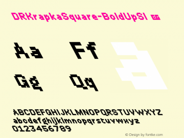 ☞DR Krapka Square Bold UpSl Version 2.000;hotconv 1.0.109;makeotfexe 2.5.65596; ttfautohint (v1.5);com.myfonts.easy.rastvortsev.dr-krapka-square.bold-upright-slanted.wfkit2.version.5tzG图片样张