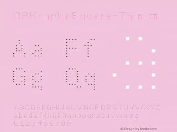 ☞DR Krapka Square Thin Version 2.000;hotconv 1.0.109;makeotfexe 2.5.65596; ttfautohint (v1.5);com.myfonts.easy.rastvortsev.dr-krapka-square.thin.wfkit2.version.5tz8图片样张