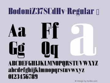 ☞BodoniZ37SCdHv-Regular Version 1.000;com.myfonts.easy.typodermic.bodoni-z37.s-condensed-heavy.wfkit2.version.5tBf图片样张