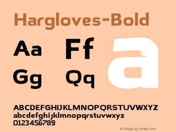 ☞Hargloves-Bold Version 1.005;com.myfonts.easy.heypentype.hargloves.bold.wfkit2.version.5u6Q图片样张