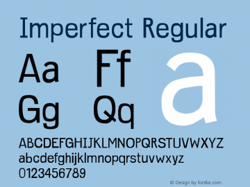 Imperfect Regular Version 001.000图片样张