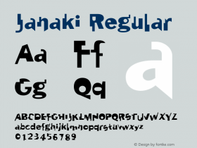 Janaki Regular Version 1.000;PS 001.000;hotconv 1.0.38 Font Sample